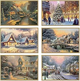 36 Packs Vintage Christmas Greeting Cards Retro Winter