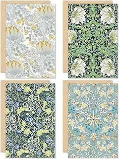 32 Pack William Morris Greeting Cards with Envelopes