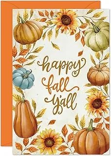 24 Pack Fall Greeting Cards with Envelopes Stickers