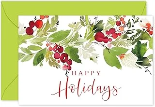 100 Pack Christmas Cards Bulk Happy Holidays Greeting Cards