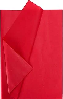 Christmas Red Tissue Paper Bulk, 100 Sheets Metallic Gift Wrapping Paper for Weddings, Birthday Party, Showers, Arts Crafts, DIY, Christmas, Valentine's Day