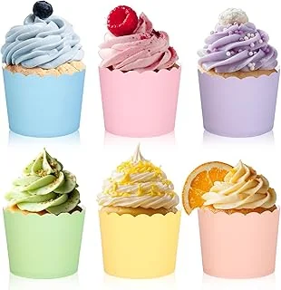 120Pcs Pastel Color Muffin Cupcake Liners Multi Color Paper Baking Cups Cupcake