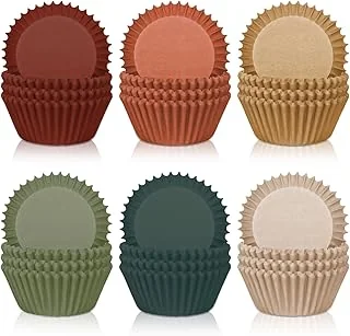 300Pcs Autumn Cupcake Liners Warm Thanksgiving Fall Paper Baking Cups Wedding