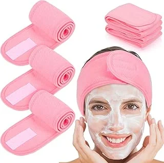 Whaline 4 PCS Spa Headband, Make up Hair Band, Stretch Terry Cloth Headband