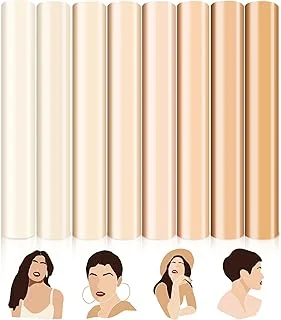 8 Sheet Skin Tone Heat Transfer Vinyl Cream Camel Barely Beige HTV Vinyl