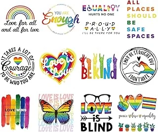 12 Sheet Gay Pride Day Heat Transfer Vinyl Stickers LGBT Pride Iron on Vinyl