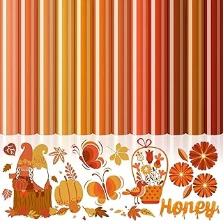 12 Sheets Orange Heat Transfer Vinyl Gradient Orange Iron on Vinyl Assorted