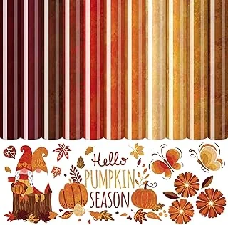 11 Sheets Fall Colors Heat Transfer Vinyl Autumn Brown Red Orange Yellow Iron
