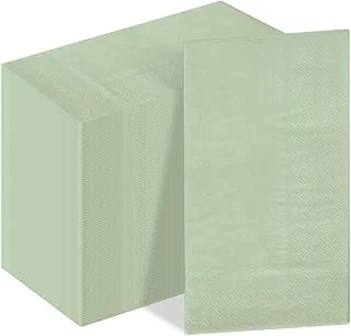 200Pcs Sage Green Guest Napkins Wedding Party Napkin Disposable Dinner Hand