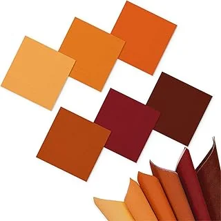 120Pcs Fall Cocktail Napkins Brown Gradient Orange Disposable Napkins Autumn