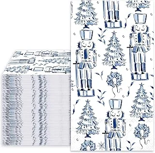 40 Pcs Christmas Guest Napkins Disposable Paper Napkin Chinoiserie Nutcracker