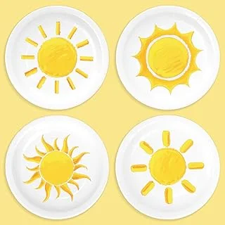 40Pcs Boho Sun Paper Plates First Trip Around The Sun