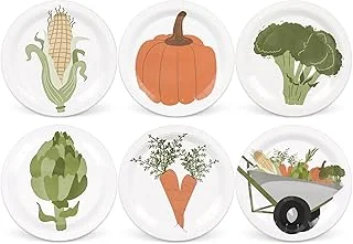 Locally Grown Baby Shower Paper Plates Vegetable Theme