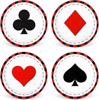 Sponsored Ad - 40 Pcs Casino Party Paper Plates Poker Event