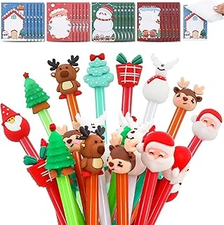 Whaline 24Pcs Christmas Notepad Set Christmas Post Notes