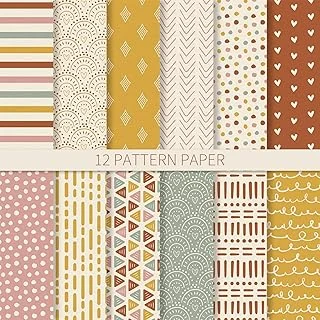 24 Sheets Boho Pattern Paper