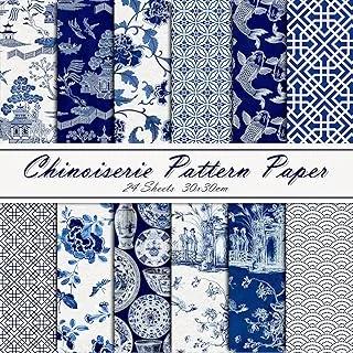 24 Sheets Chinoiserie Pattern Paper