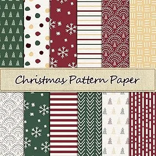 24Pcs Boho Christmas Pattern Paper