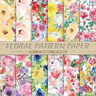 60 Sheet Floral Pattern Paper