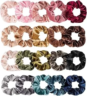 Whaline Hair Scrunchies Velvet Hair Bobble Elastics Hair Bands Soft Hair Ties
