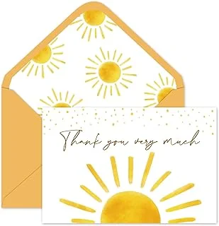 30 Pack Baby Shower Thank You Cards with Envelopes Stickers