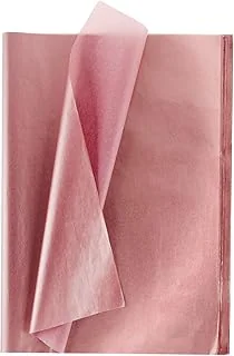 Rose Gold Tissue Paper Bulk, 100 Sheets Metallic Gift