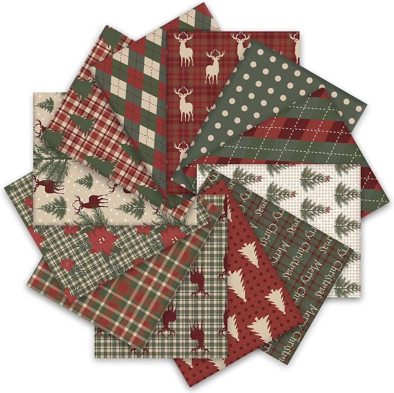 Whaline christmas fabric