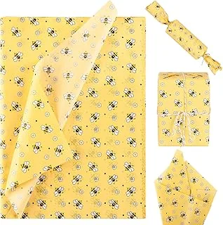 100 Sheet Summer Bee Tissue Paper Cute Honeybee Daisy Gift