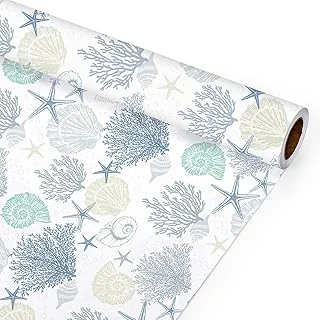 Ocean Wrapping Paper - Mini Roll - 17 In x 32.8 Ft Coastal